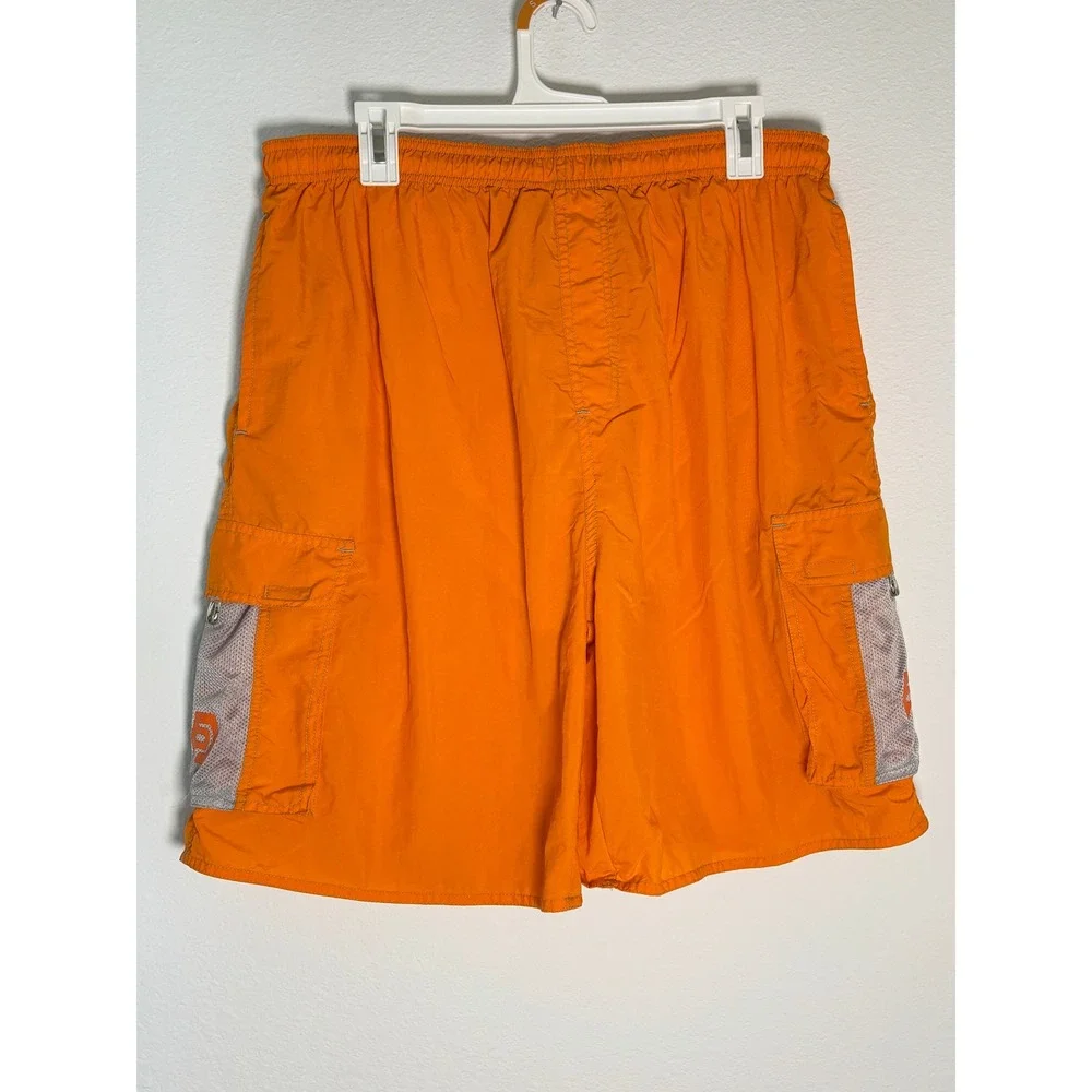 Ocean Pacific OP Mens Orange Nylon‎ Cargo Board Shorts Swim Trunks Size XL
